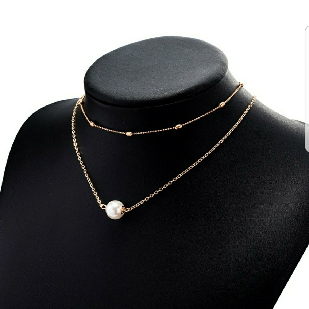 💕Host Pick!💕 Final price! 2 layer pearl necklace - Picture 2 of 3